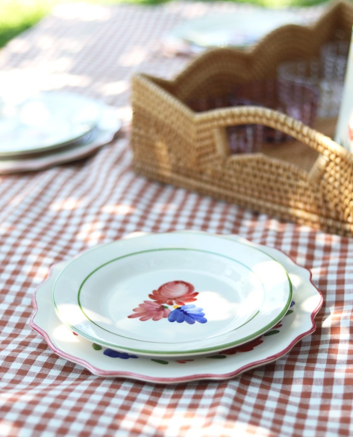 Plato postre Flores encantadas