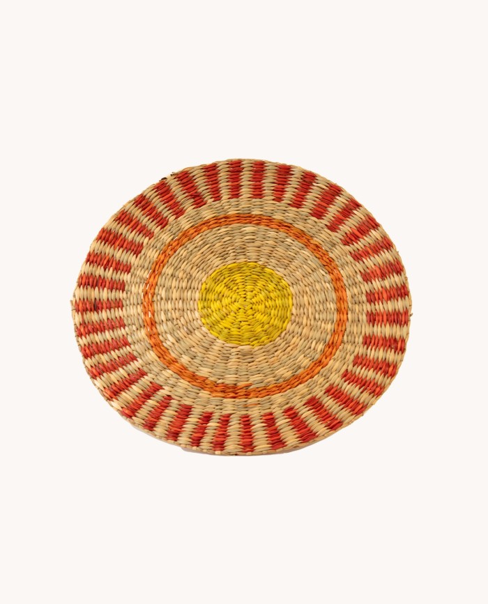Red seagrass placemat